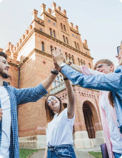 Students Celebrating